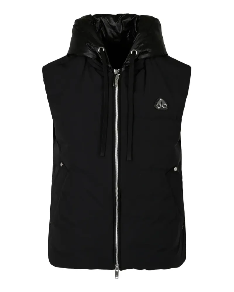 Moose Knuckles Tegan hooded down gilet - Schwarz Schwarz