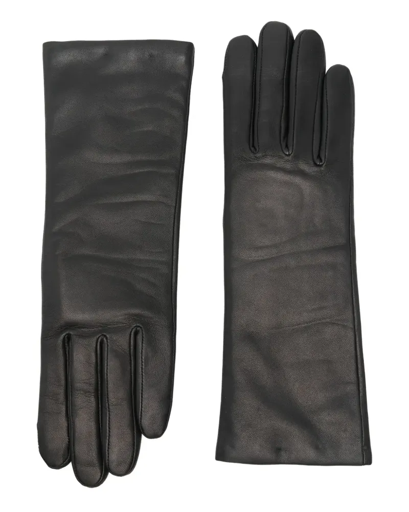 Agnelle Christina leather gloves - Schwarz Schwarz