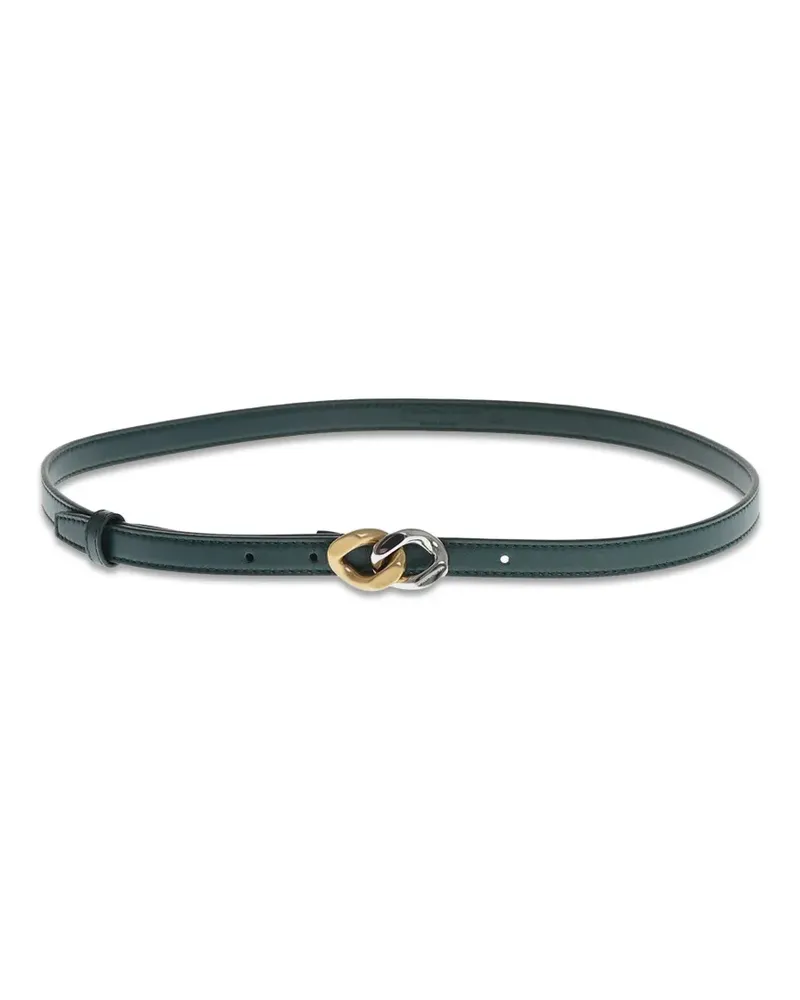 Stella McCartney bicolour chain-buckle belt - Grün Grün