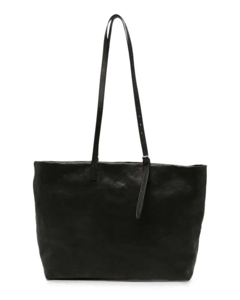 Ann Demeulemeester distressed leather tote bag - Schwarz Schwarz