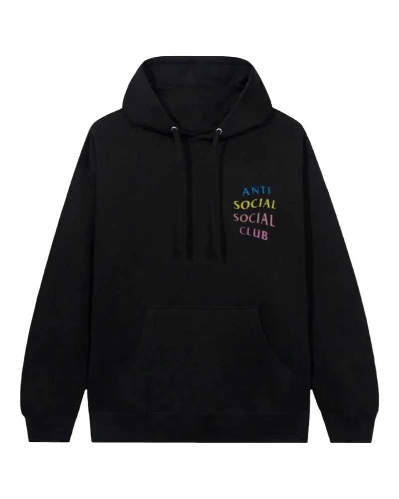 Anti Social Social Club Hoodie mit Logo-Print - Schwarz Schwarz