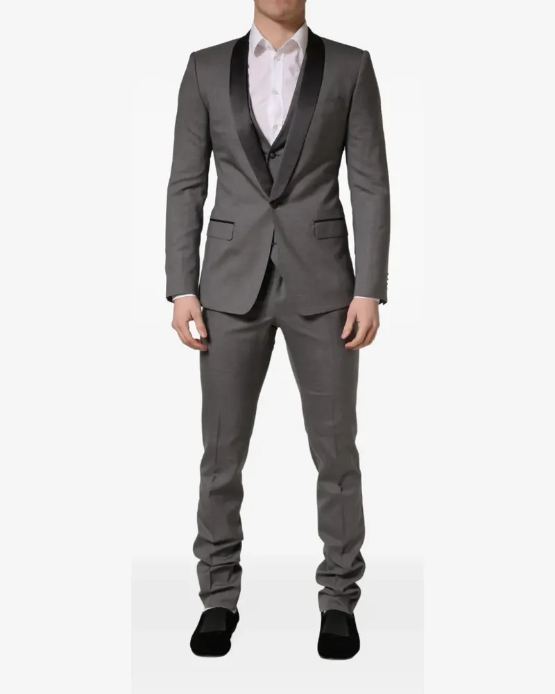 Dolce & Gabbana Dreiteiliger Anzug - Grau Grau