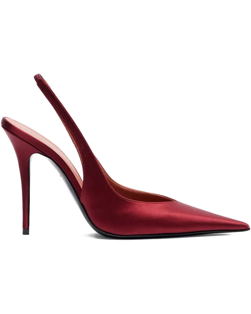 Amina Muaddi Anok Sling Slingback-Pumps mit spitzer Kappe 105mm - Rot Rot