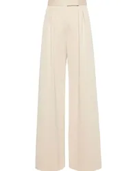 Max Mara Zinnia Bundfaltenhose mit weitem Bein Nude