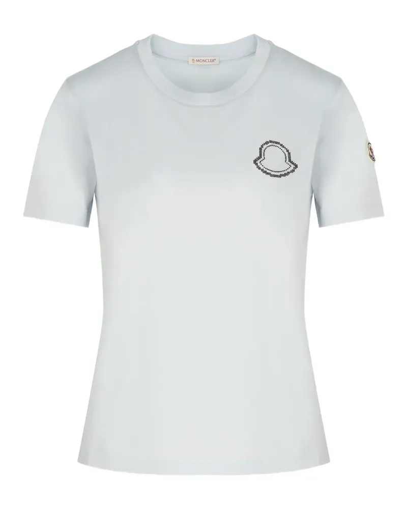 Moncler logo-patch T-shirt - Weiß Weiß