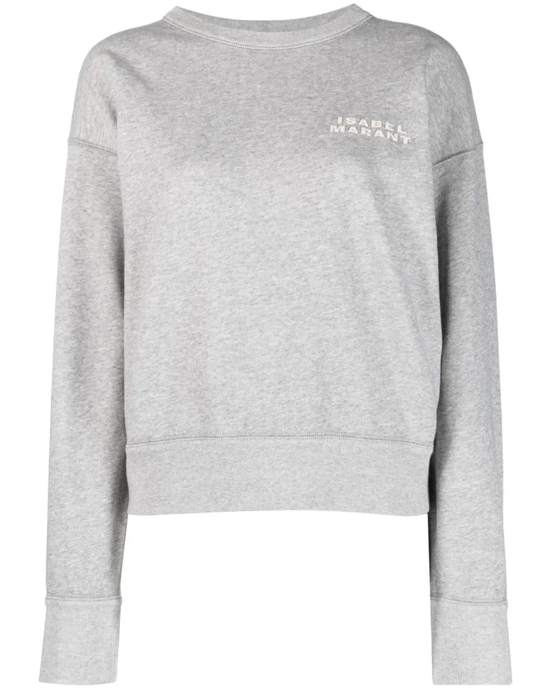 Isabel Marant Shad Sweatshirt mit Logo-Stickerei - Grau Grau
