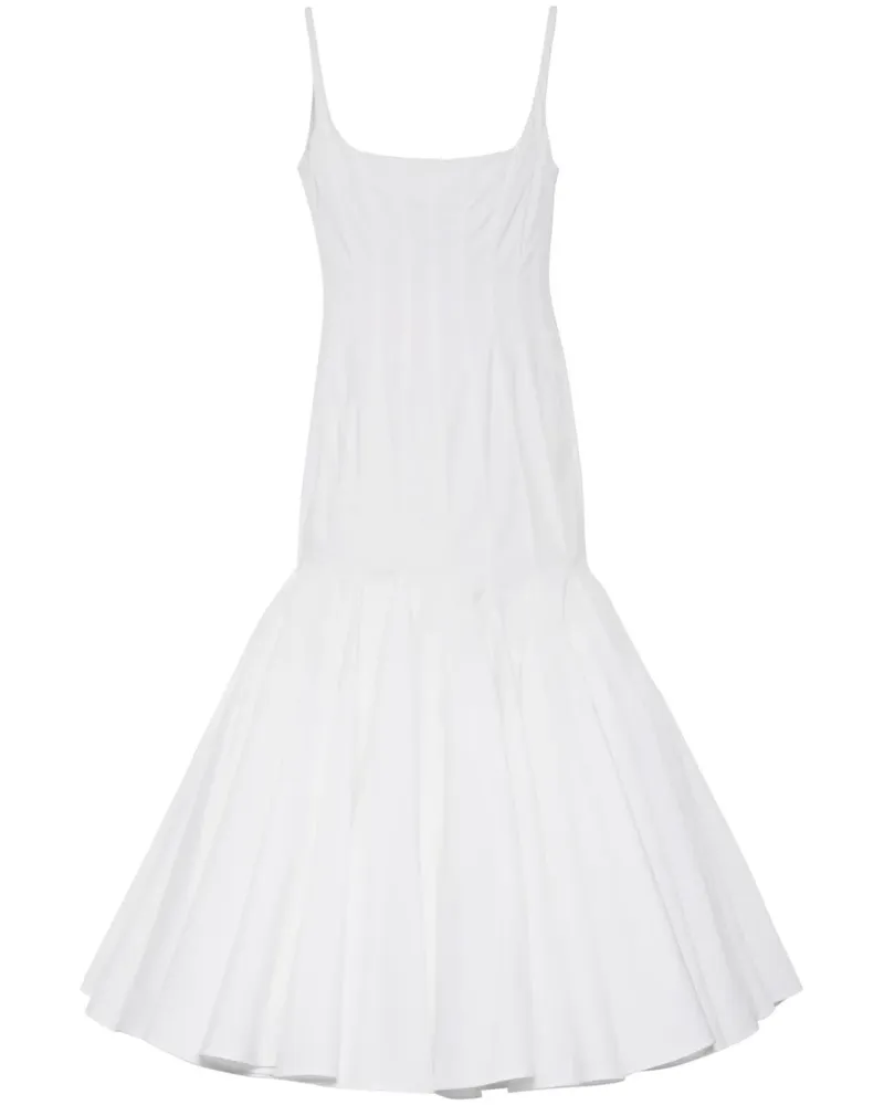 Jacquemus La Robe Agave Midikleid - Weiß Weiß