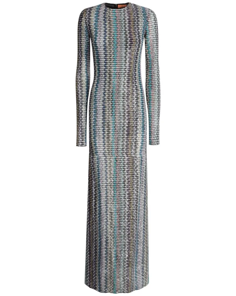 Missoni Paillettenkleid mit Cut-Out - Grau Grau