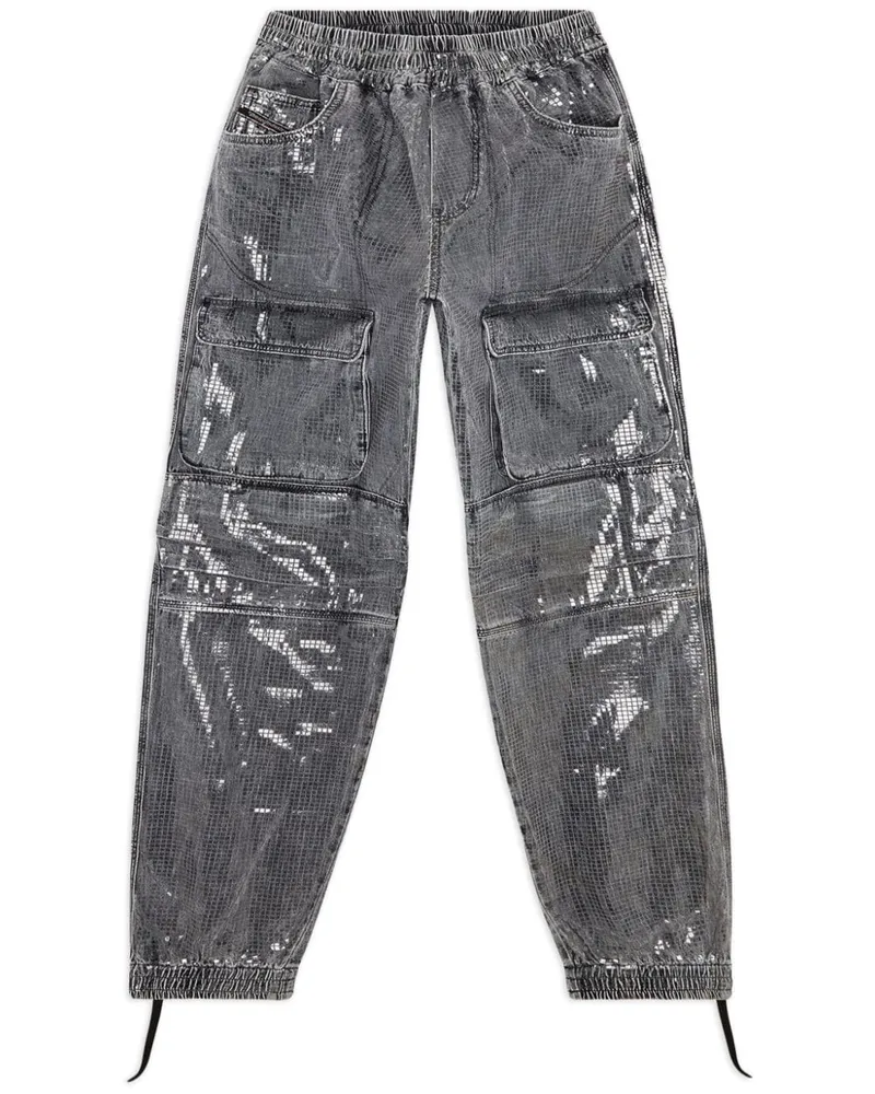 Diesel Gerade D-Mirt 0pgac Jeans - Grau Grau