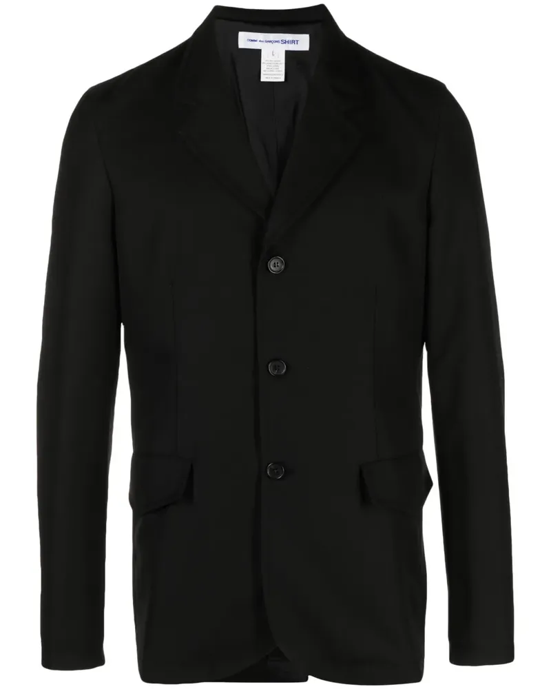 Comme des Garçons Sakko mit fallendem Revers - Schwarz Schwarz