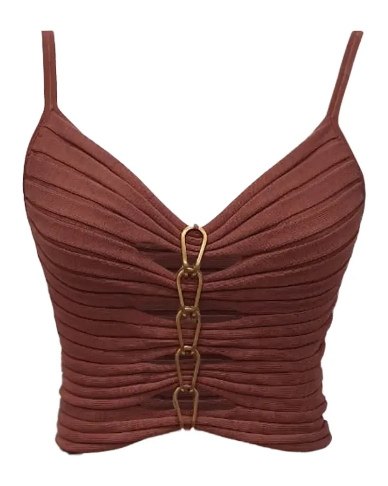 Dion Lee 2021 Central Chain Top - Braun Braun
