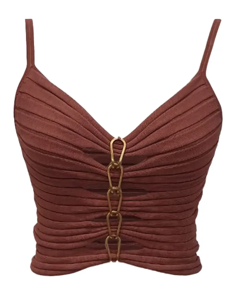 Dion Lee 2021 Central Chain cami top - Braun Braun