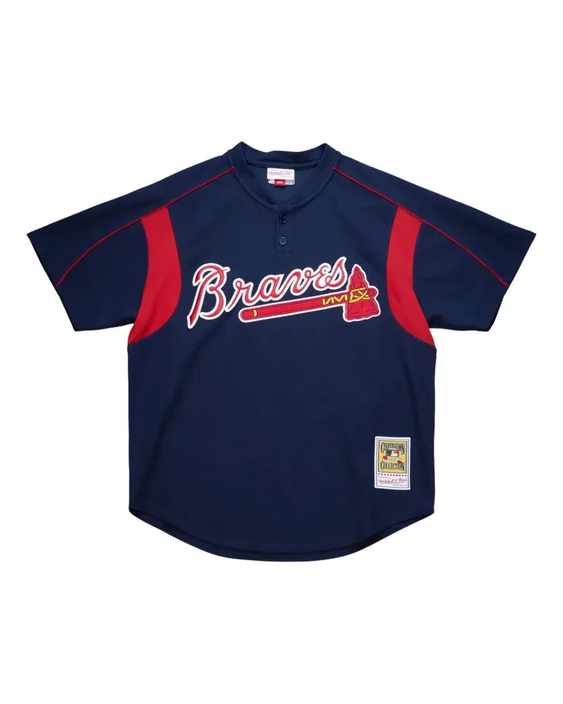Mitchell & Ness 2003 Atlanta Braves Poloshirt - Blau Blau