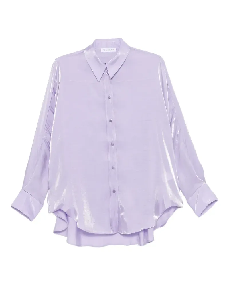 Manuel Ritz Hemd mit Knopfleiste - Violett Violett