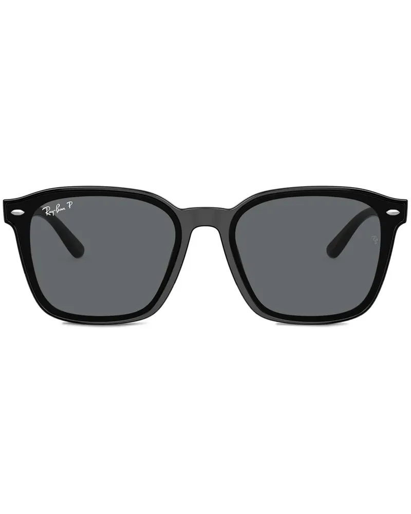 Ray Ban Sonnenbrille mit eckigem Gestell - Schwarz Schwarz