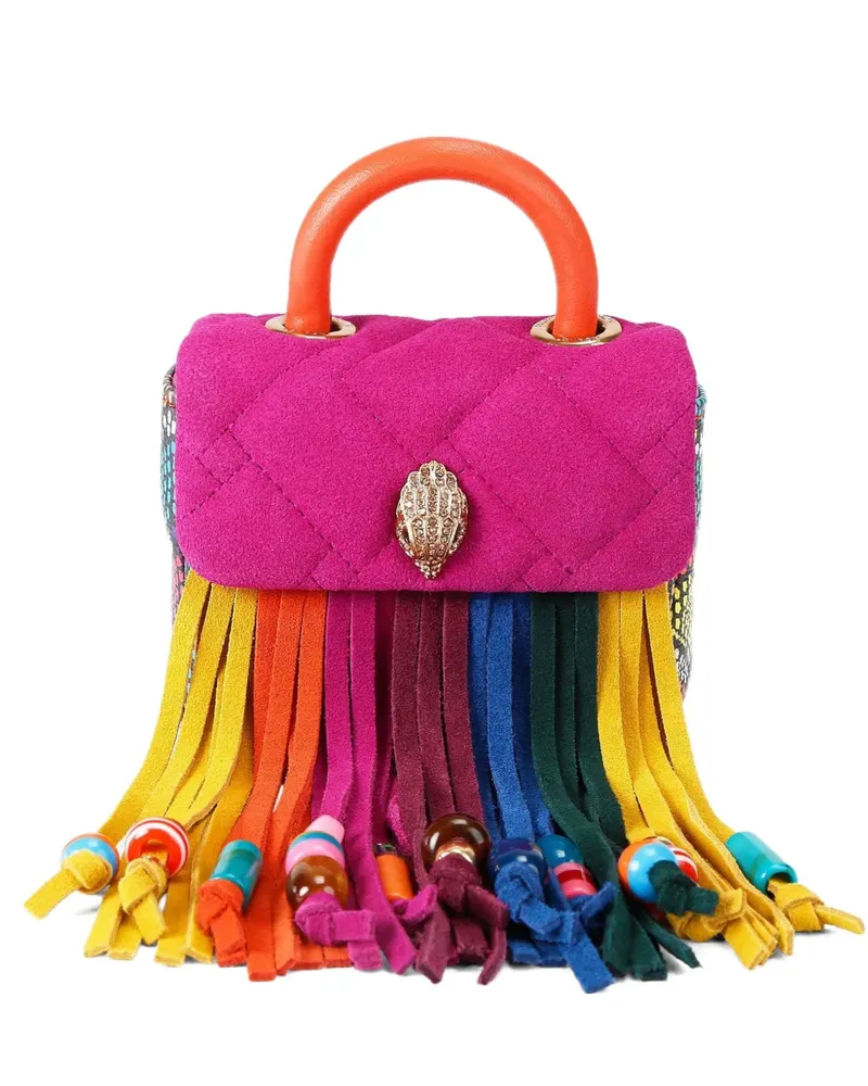 Kurt Geiger Kensington Mini-Tasche mit Fransen - Rosa Rosa