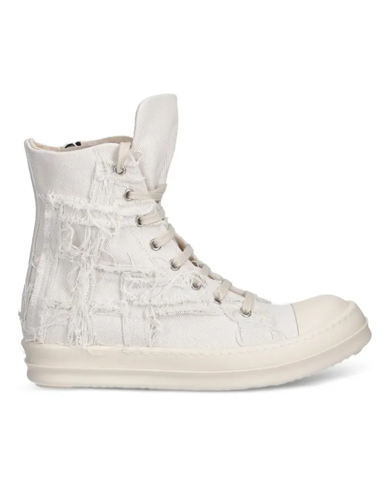 DRKSHDW by Rick Owens distressed high-top sneakers - Weiß Weiß