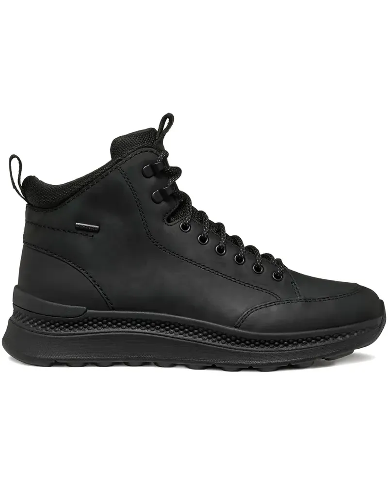 Geox Schnürstiefel aus Leder - Schwarz Schwarz