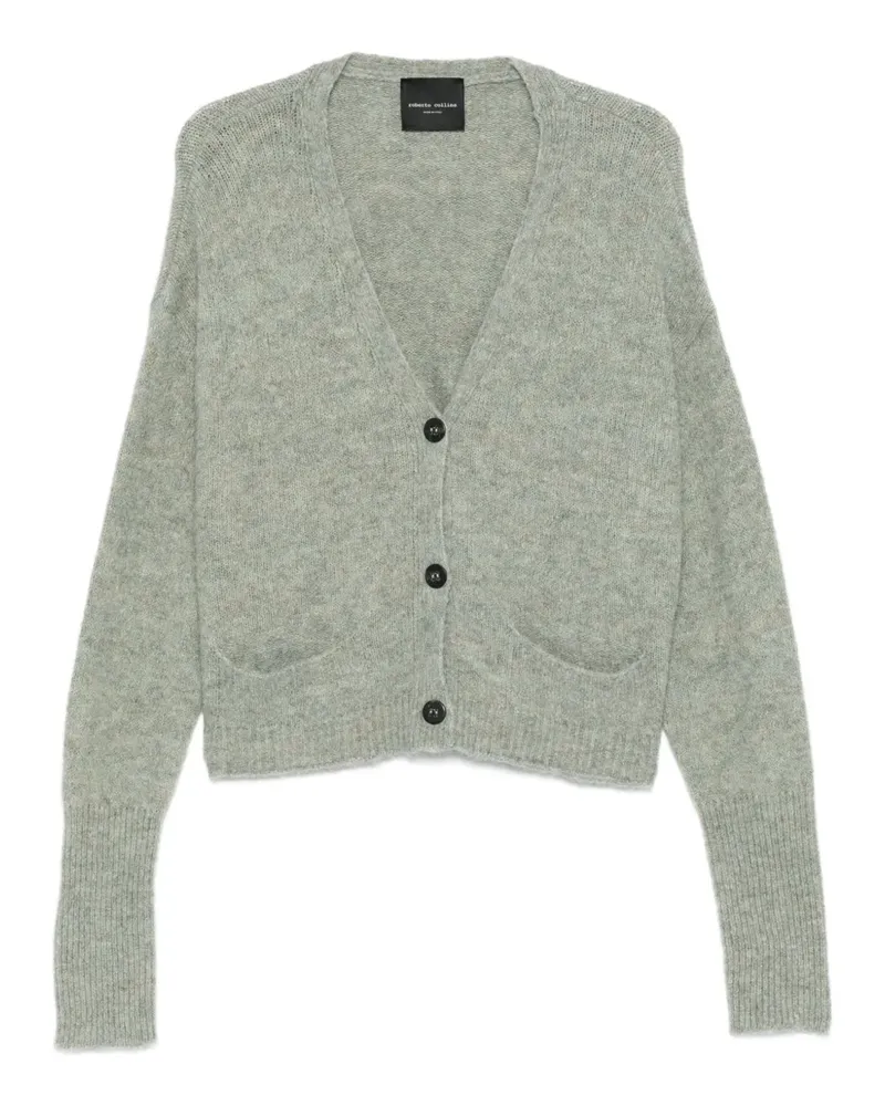 Roberto Collina Geknöpfter Cardigan mit Tasche - Grün Grün