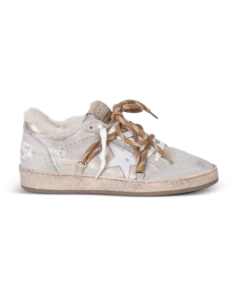 Golden Goose Ball Star shimmer sneakers - Nude Nude