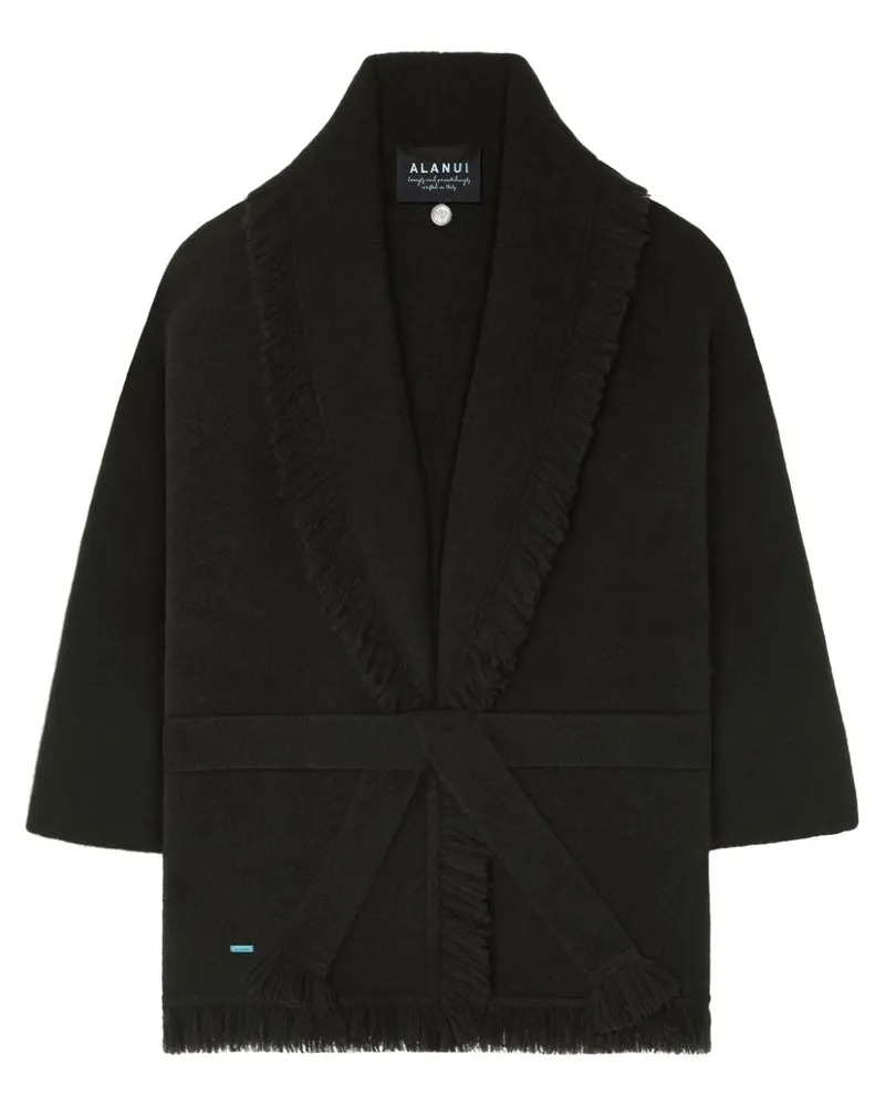 Alanui Cardigan mit Fransensaum - Schwarz Schwarz
