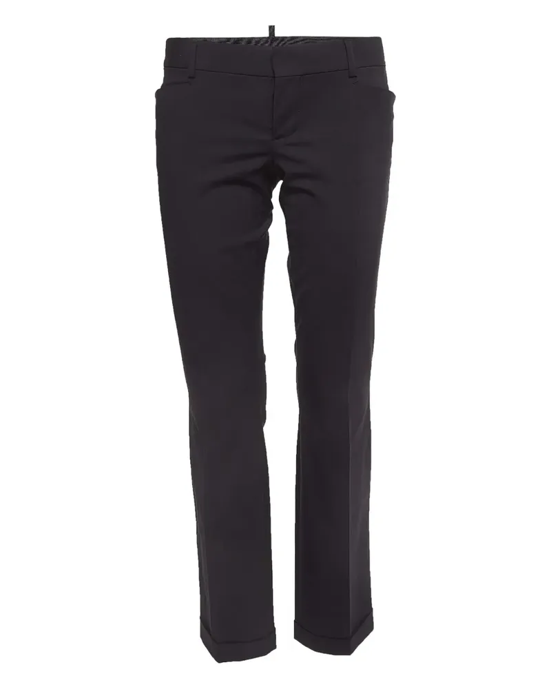 Dsquared2 Hose mit umgeschlagenem Saum - Schwarz Schwarz