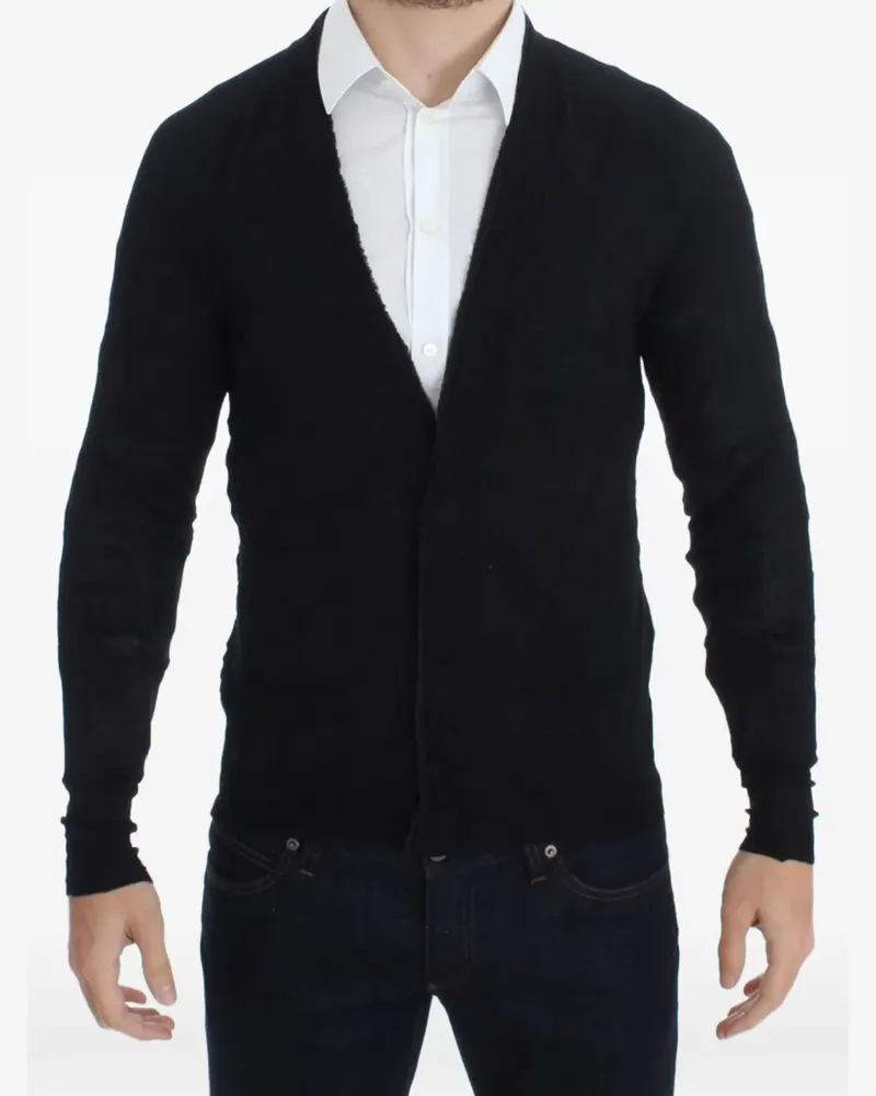CoSTUME NATIONAL V-neck wool cardigan - Schwarz Schwarz