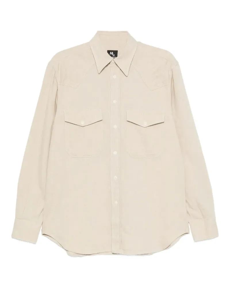 Doppiaa Hemd mit Brusttaschen - Nude Nude