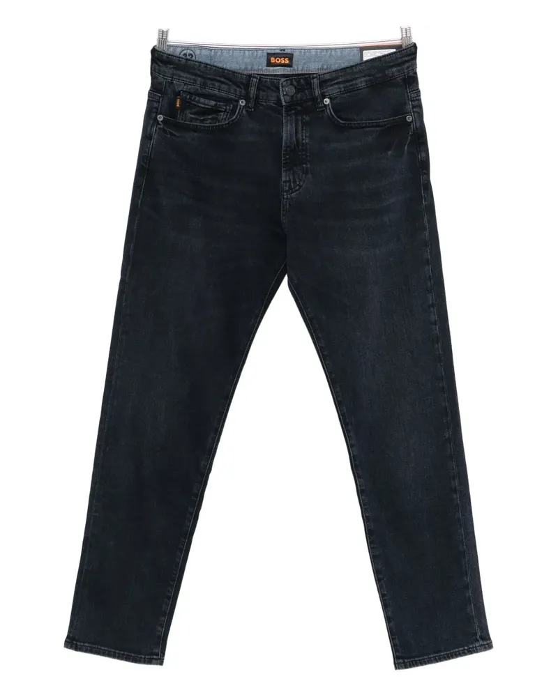 HUGO BOSS logo-patch jeans - Blau Blau