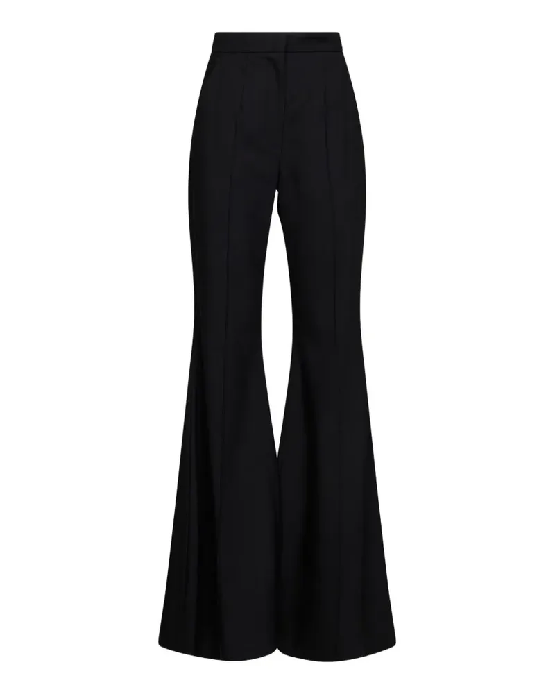 COSTARELLOS creased flared trousers - Schwarz Schwarz