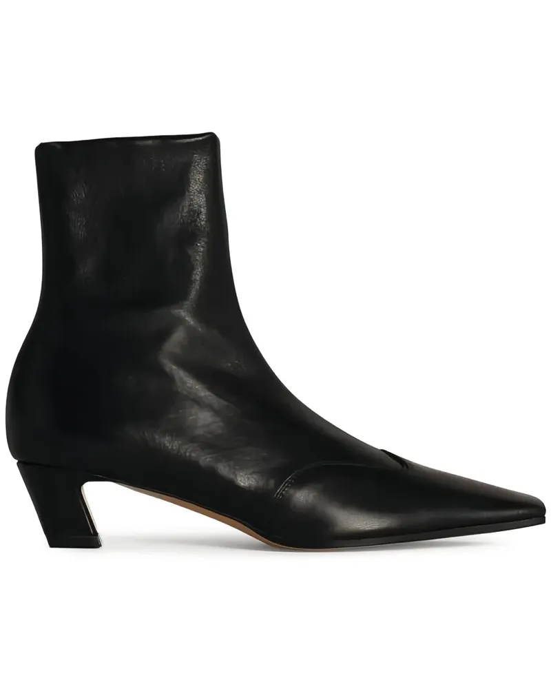 KHAITE Nevada Stiefeletten mit eckiger Kappe 40mm - Schwarz Schwarz