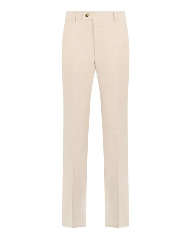 Philipp Plein pressed-crease tailored trousers - Nude Nude