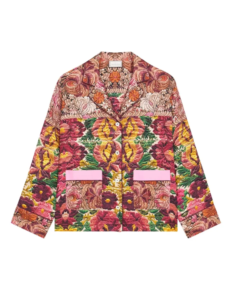 Pierre-Louis Mascia Aloe Hemd mit Blumen-Print - Rosa Rosa