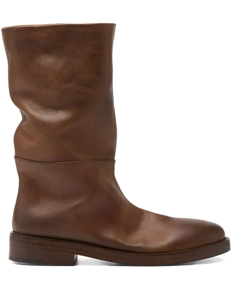 Marsèll Halbhohe Wildlederstiefel - Braun Braun