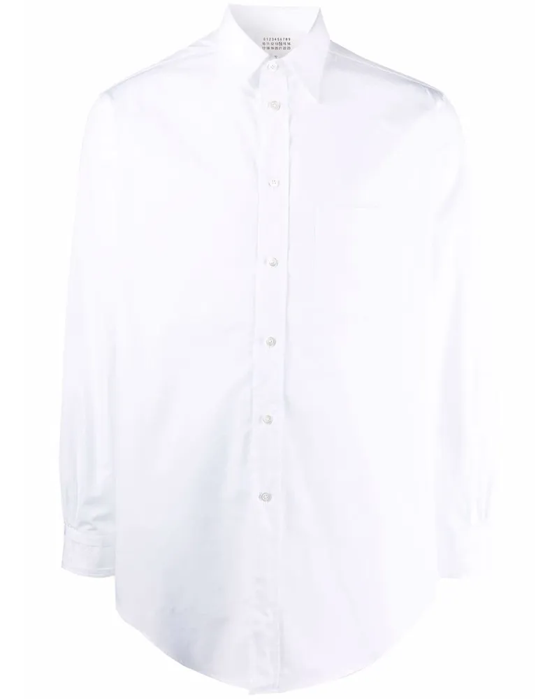 Maison Margiela Hemd mit aufgesetzter Brusttasche - Weiß Weiß