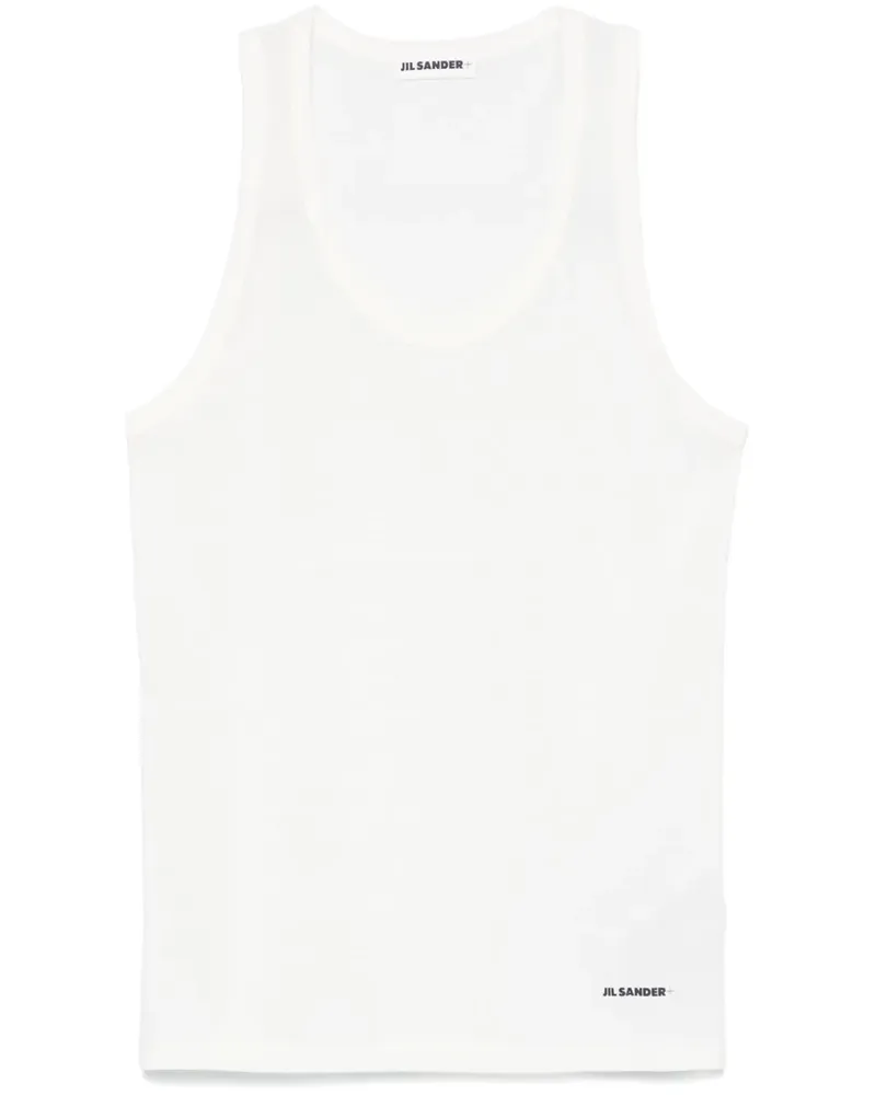 Jil Sander Klassisches Tanktop - Weiß Weiß