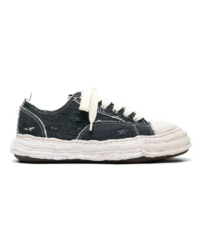 MIHARAYASUHIRO Peterson23 ripped sole low-top sneakers - Schwarz Schwarz