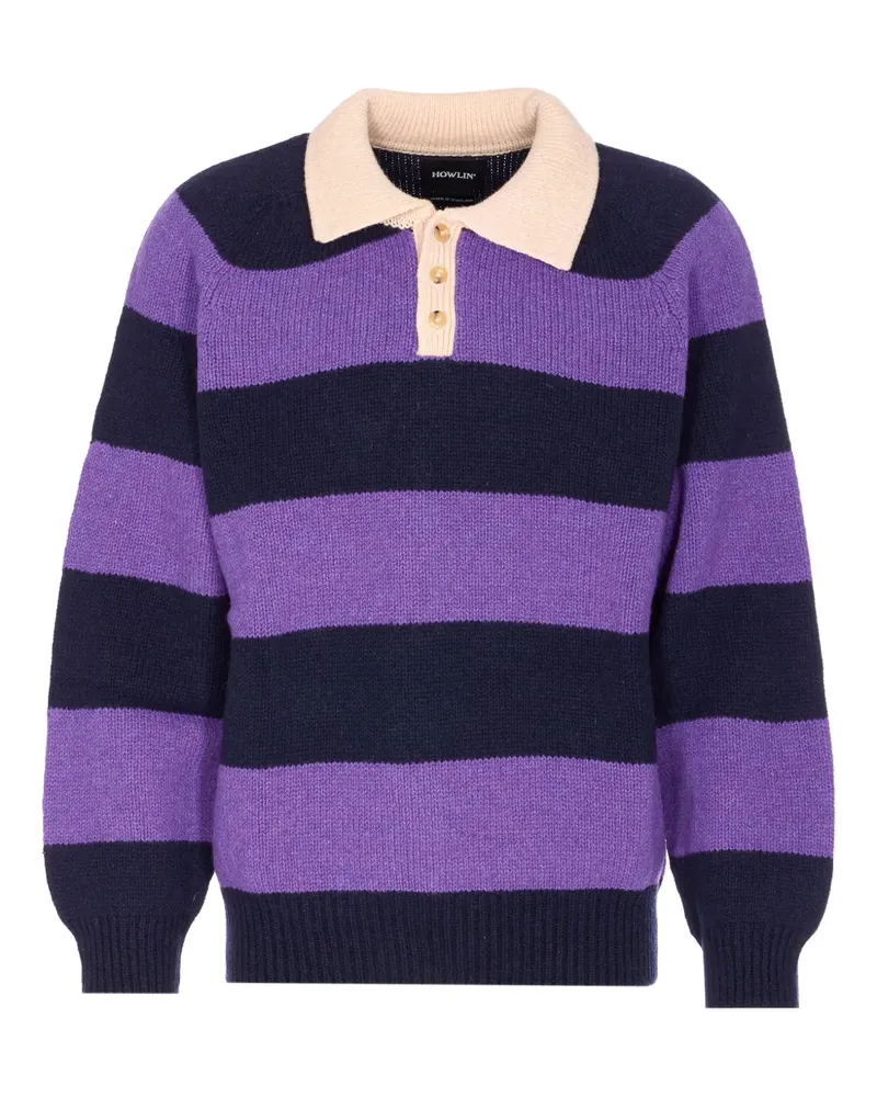 Howlin' Poloshirt mit Streifen - Violett Violett