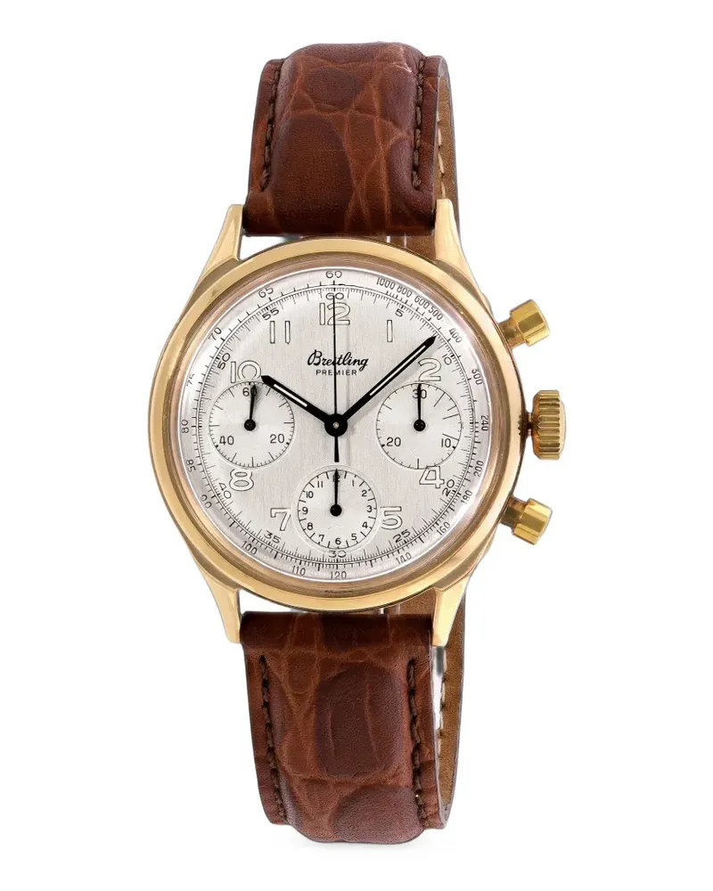 Breitling 1940s Premier Armbanduhr 36mm - Silber Silber