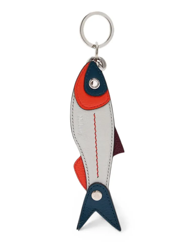 Mulberry British Summer fish keyring - Weiß Weiß