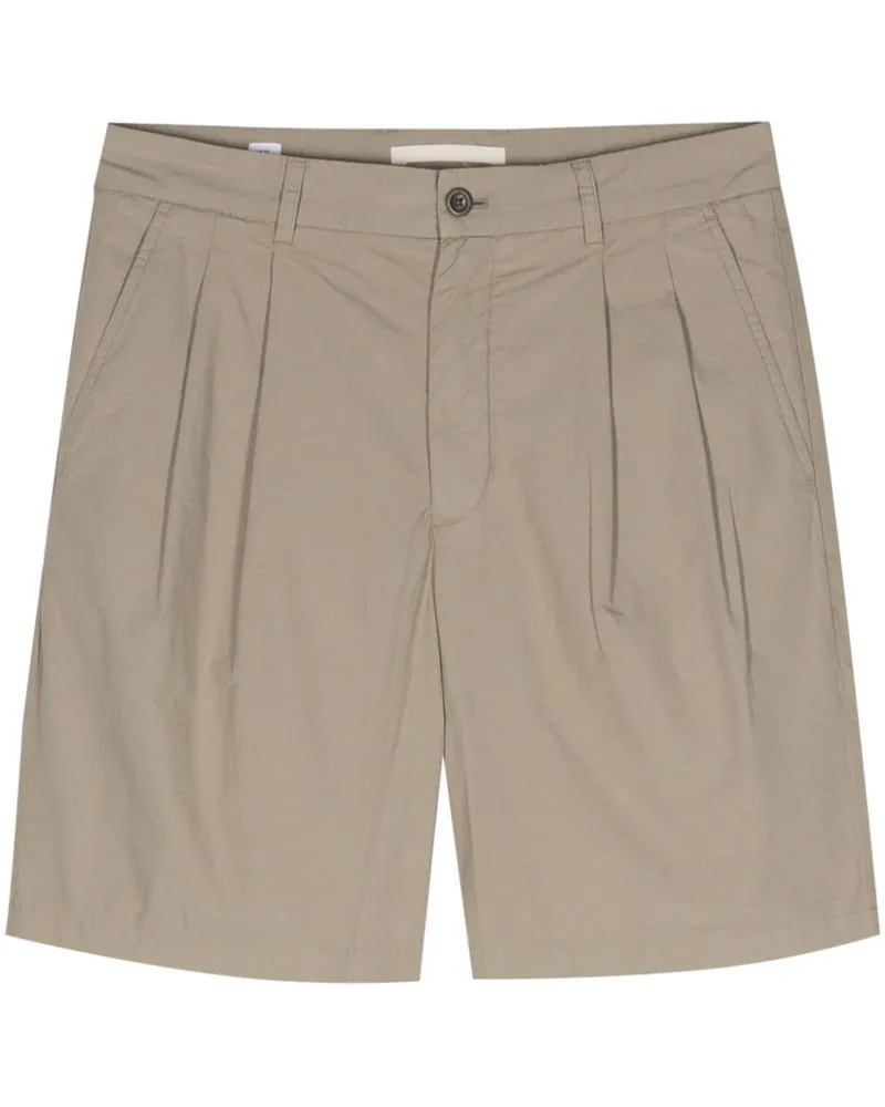 Norse Projects Bermudas aus Popeline Grün