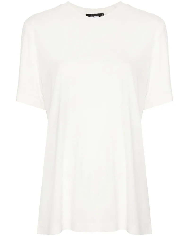Dsquared2 T-Shirt mit Logo-Schild - Weiß Weiß