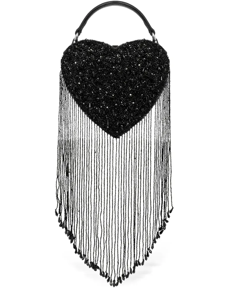 Moschino Tote Bag in Herzform - Schwarz Schwarz