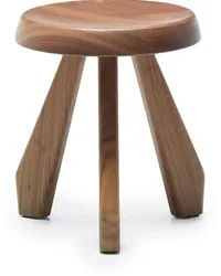 Cassina Tabouret Méribel Hocker aus Walnussholz Braun