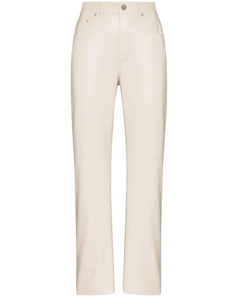 Nanushka Vinni Hose mit geradem Bein - Nude Nude