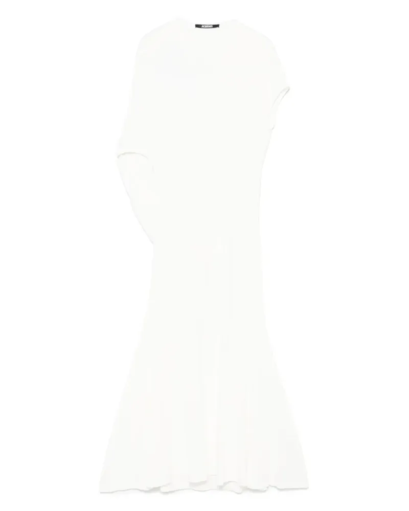 Jacquemus La Salerno Midikleid - Weiß Weiß