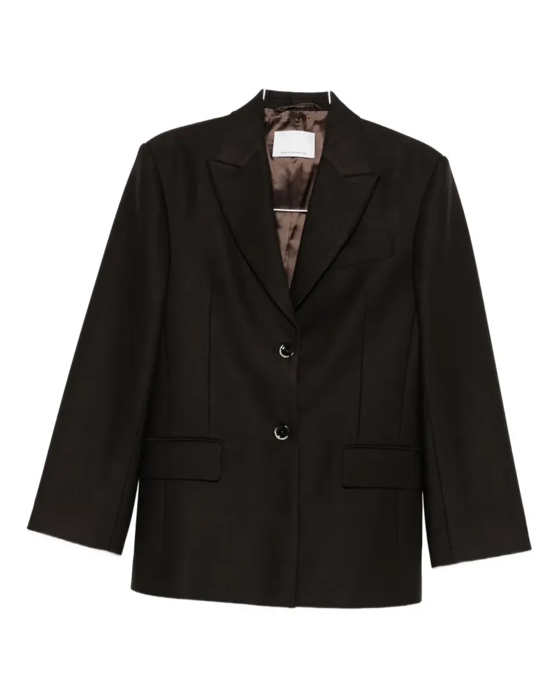 nine:inthe:morning button wool jacket - Braun Braun