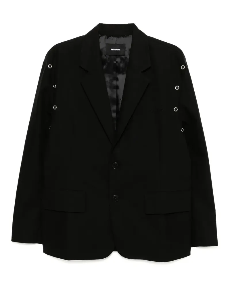 WE 11 DONE Blazer mit Ösen - Schwarz Schwarz