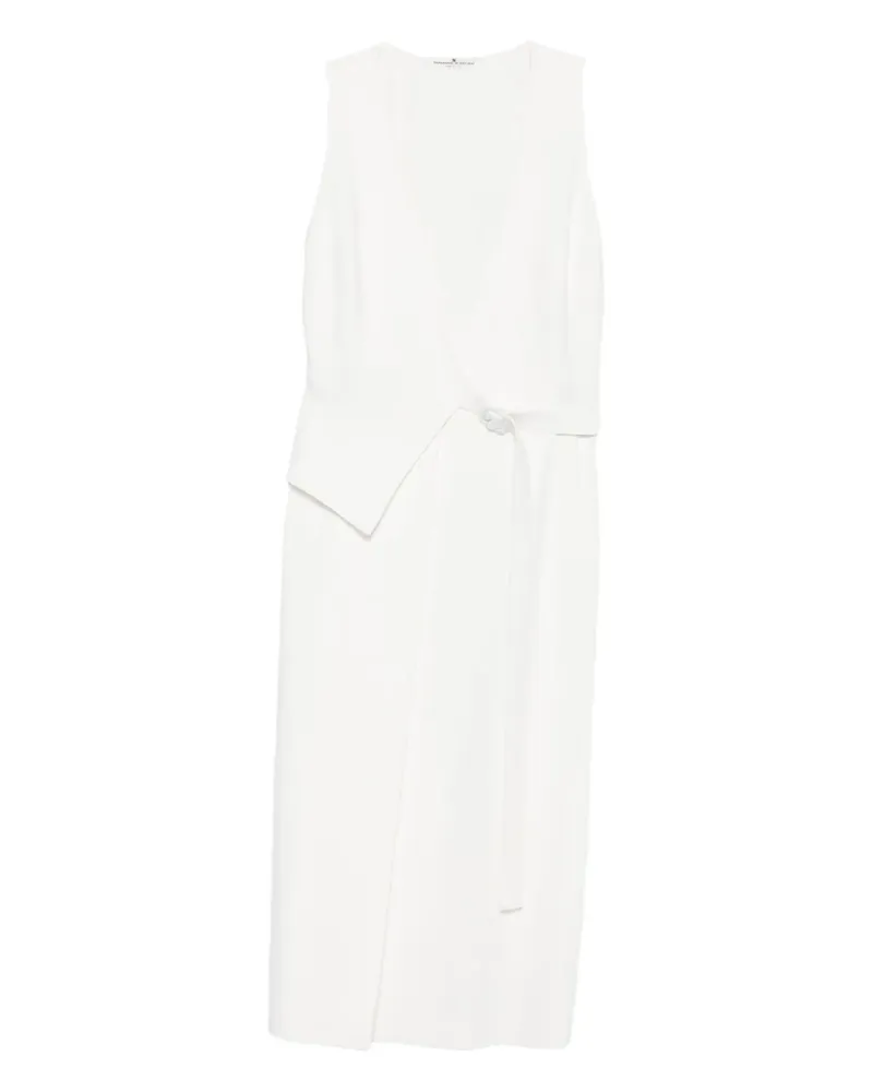 Ermanno Scervino Kleid in Wickeloptik - Weiß Weiß