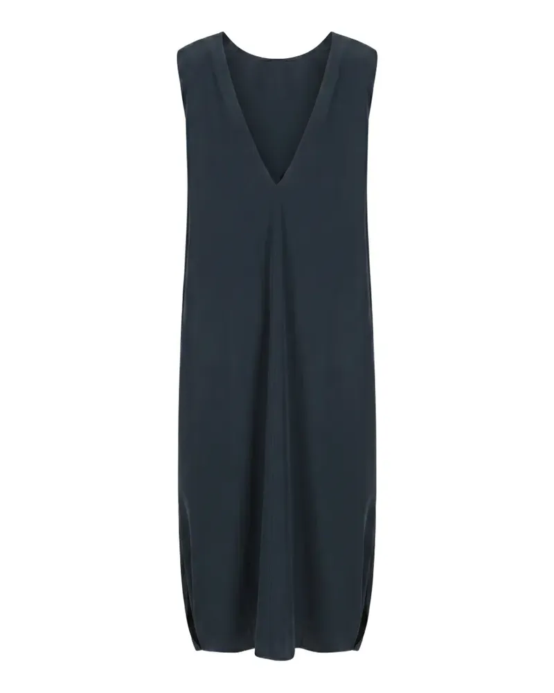 Liviana Conti V-neck sleeveless midi dress - Schwarz Schwarz